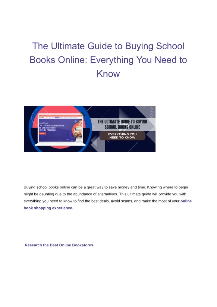 the ultimate guide to buying school books online