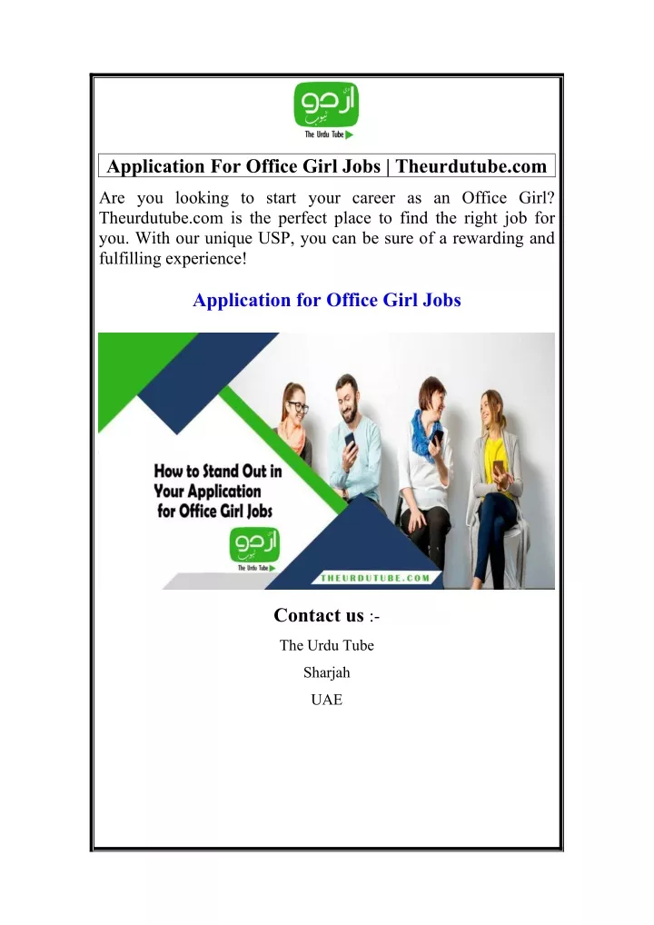 application for office girl jobs theurdutube com