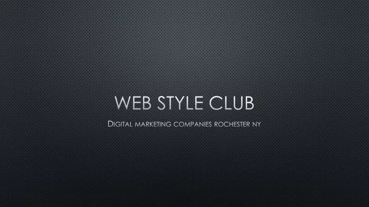 web style club