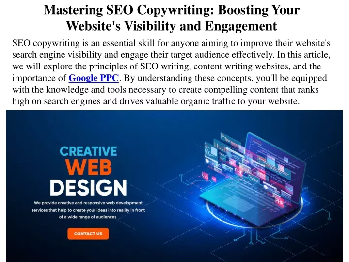 mastering seo copywriting boosting your website s visibility and engagement