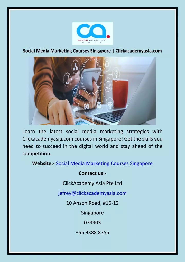 social media marketing courses singapore