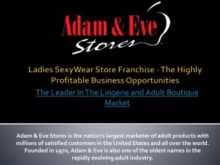 Opportunity in Ladies Innerwear Store Franchise