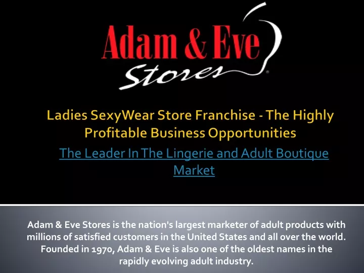 ladies sexywear store franchise the highly profitable business opportunities