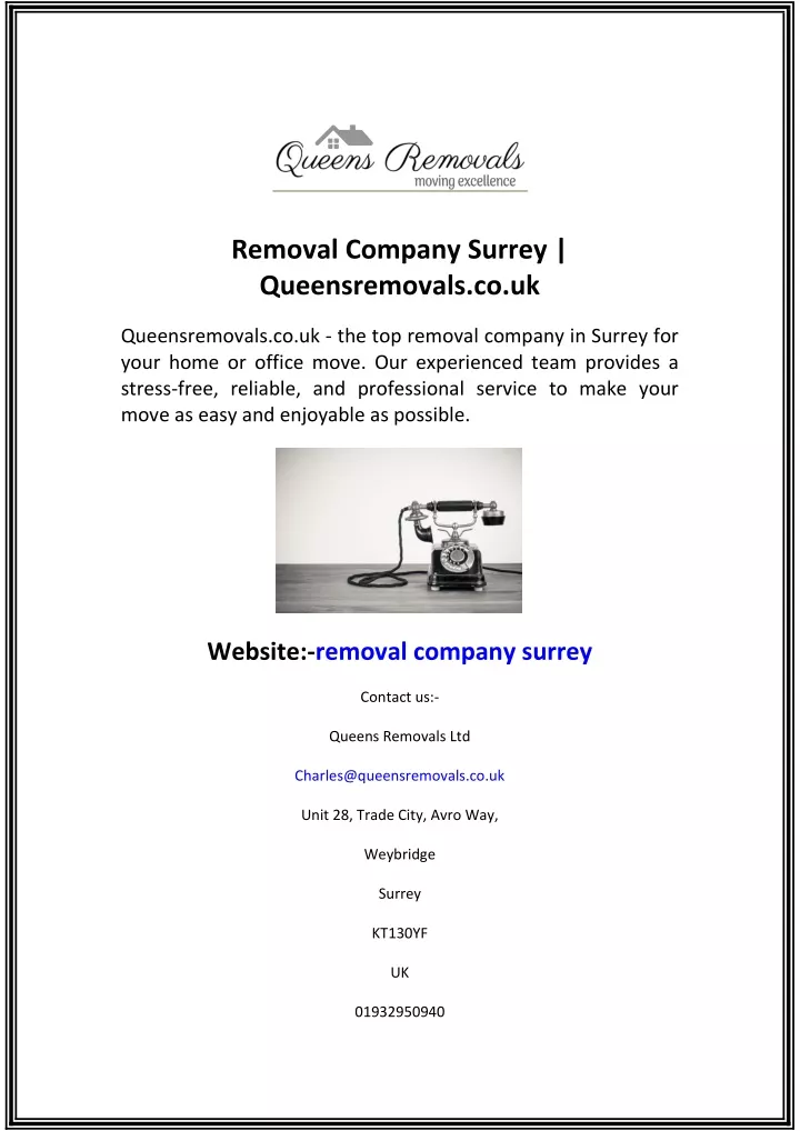 removal company surrey queensremovals co uk