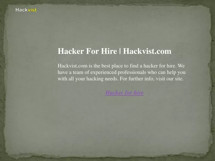 hacker for hire hackvist com hackvist