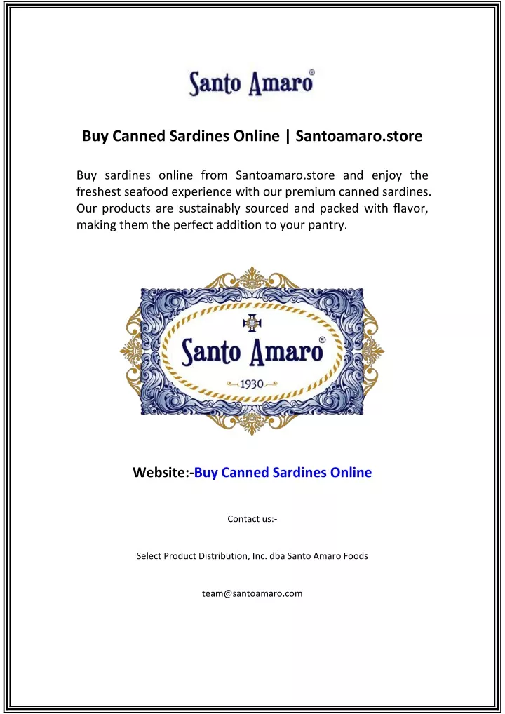 buy canned sardines online santoamaro store