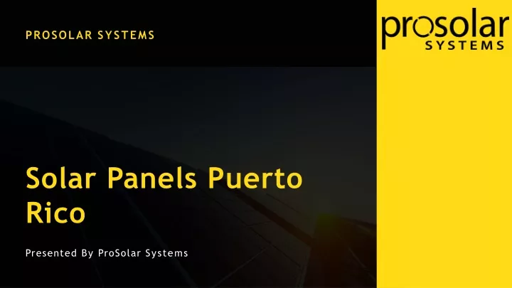 prosolar systems