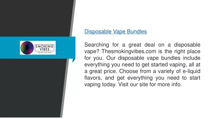 disposable vape bundles searching for a great