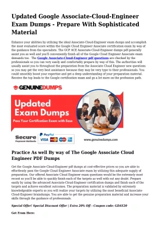 Associate-Cloud-Engineer PDF Dumps - Google Certification Made Uncomplicated