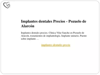 Implantes dentales Precios - Pozuelo de Alarcón