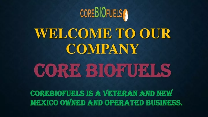welcome to our company