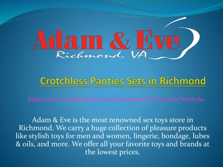 crotchless panties sets in richmond