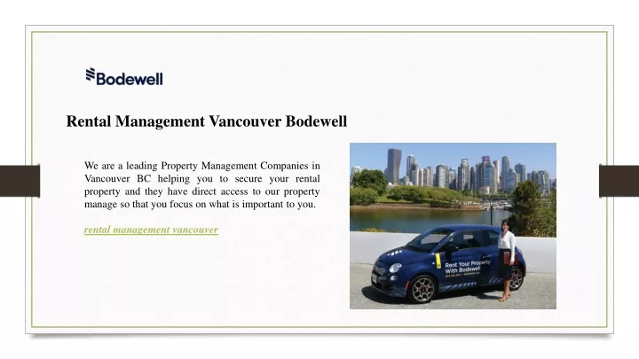 rental management vancouver bodewell