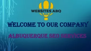 Welcome To Albuquerque SEO Services