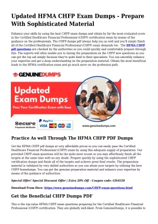 CHFP PDF Dumps The Final Source For Preparation