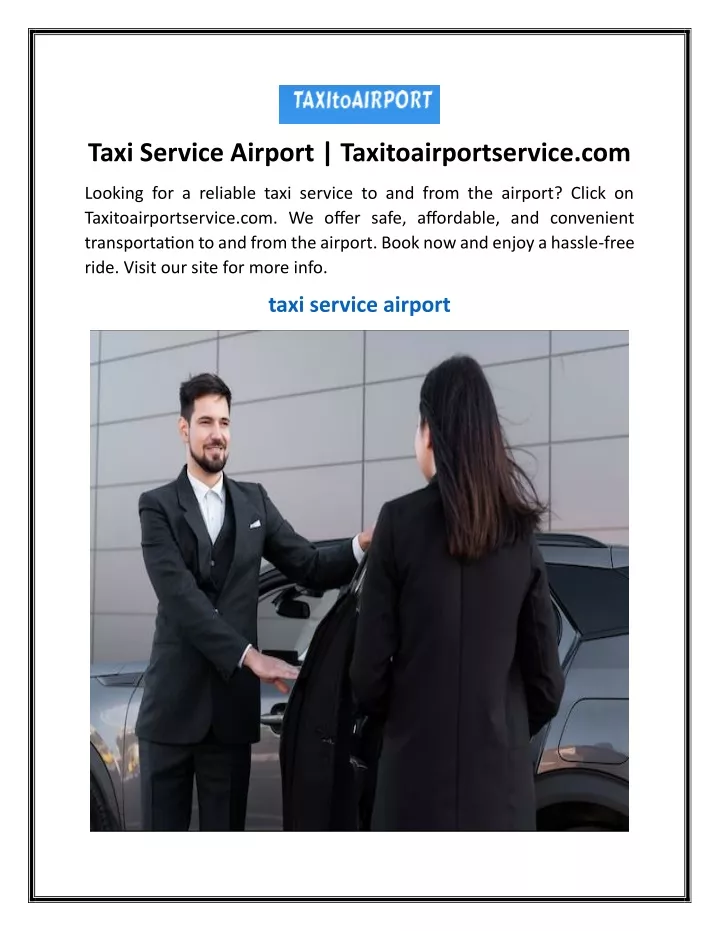 taxi service airport taxitoairportservice com