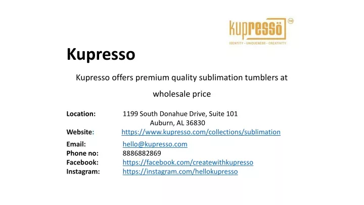 kupresso kupresso offers premium quality