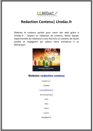 redaction contenu llredac fr