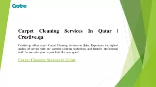 Carpet Cleaning  Services In Qatar  Crestive.qa