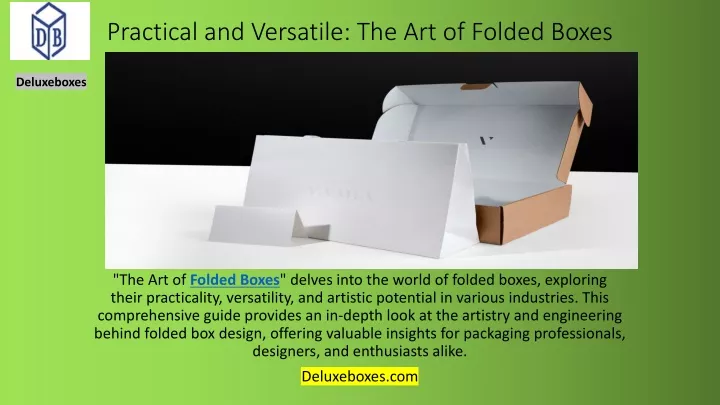 practical and versatile the art of folded boxes