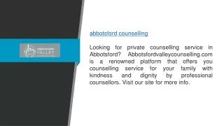 Abbotsford Counselling  Abbotsfordvalleycounselling.com