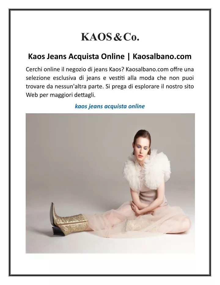 kaos jeans acquista online kaosalbano com