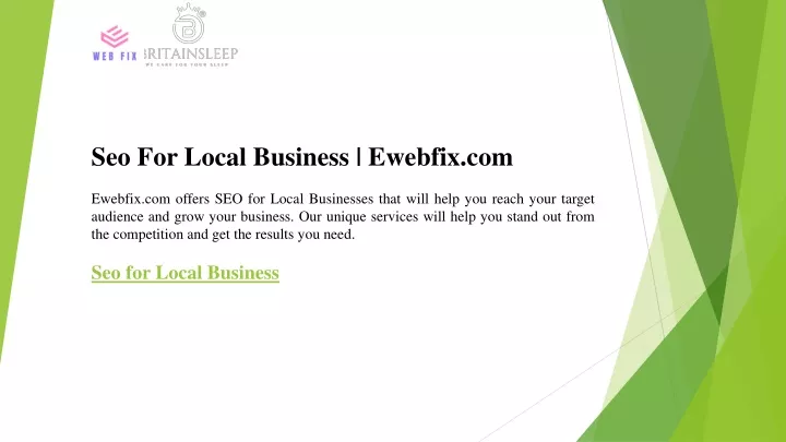 seo for local business ewebfix com ewebfix
