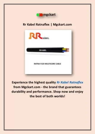 rr kabel ratnaflex mgckart com
