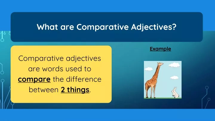 what are comparative adjectives