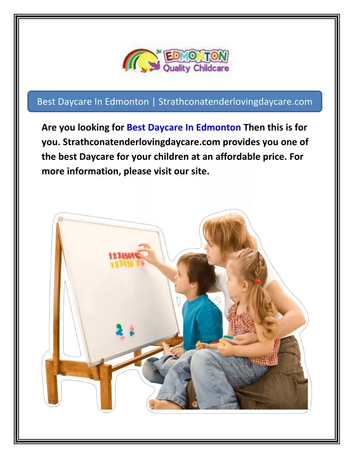 best daycare in edmonton