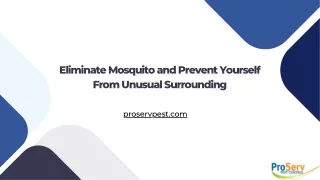 Eliminate Mosquito and Prevent Yourself From Unusual Surrounding