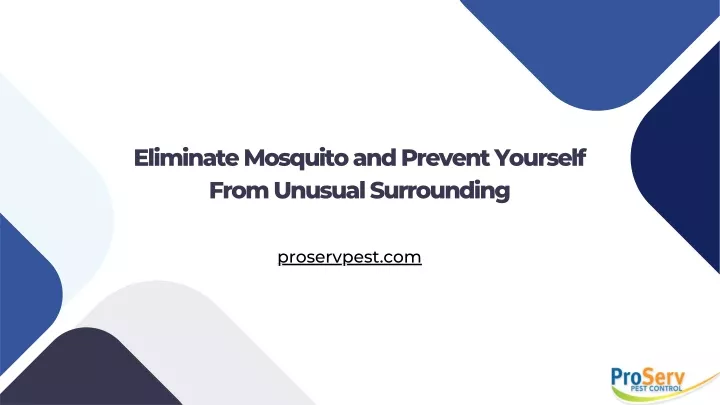 eliminate mosquito and prevent yourself from