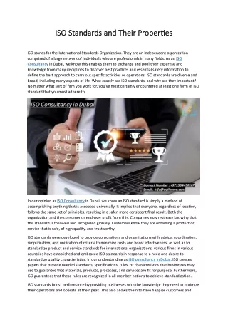 iso standard iso standards s and