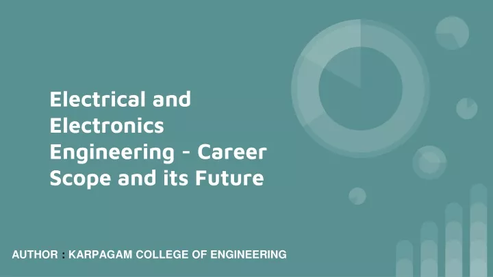 electrical and electronics engineering career scope and its future