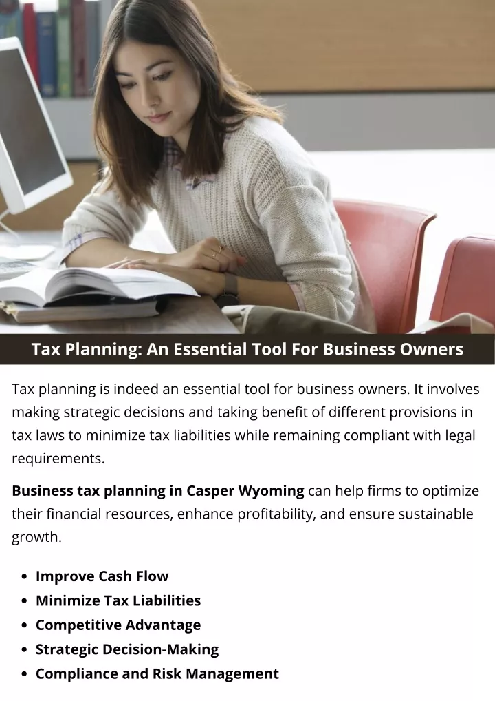 tax planning an essential tool for business owners