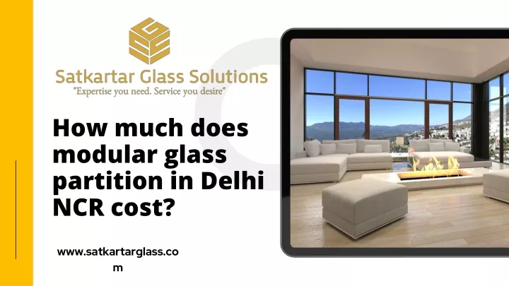 how much does modular glass partition in delhi