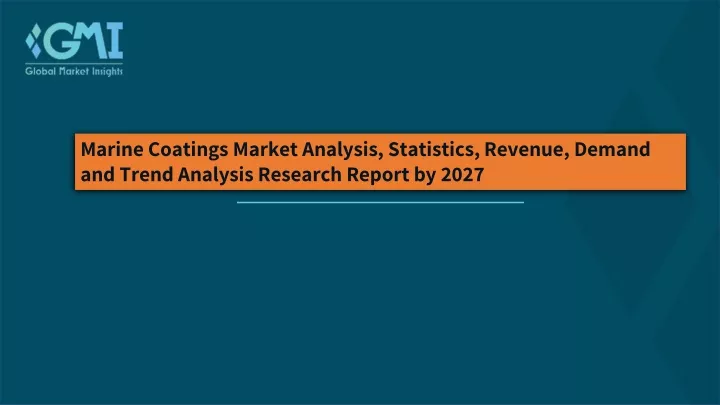 marine coatings market analysis statistics