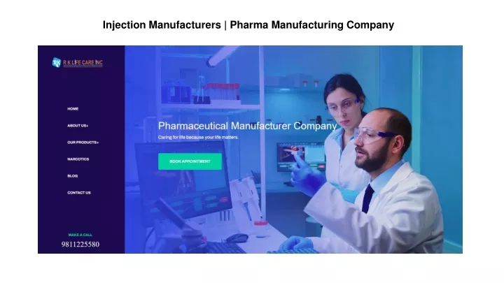 injection manufacturers pharma manufacturing