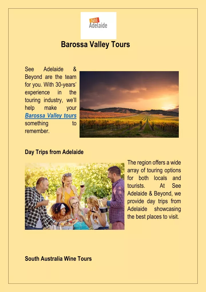 barossa valley tours