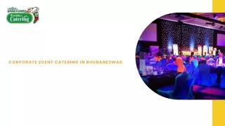 Corporate Event Catering in Bhubaneswar