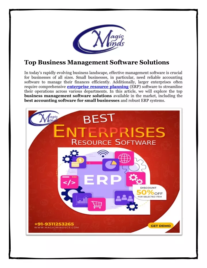 top business management software solutions