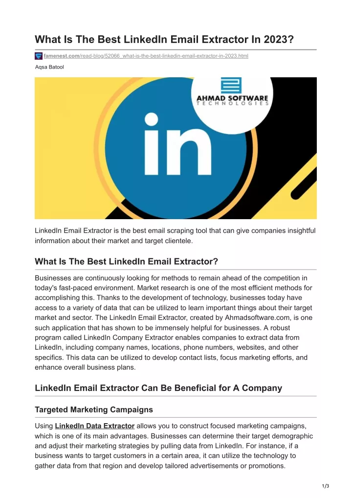 PPT - What Is The Best LinkedIn Email Extractor In 2023 PowerPoint ...