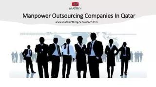 Manpower Outsourcing Companies in Qatar