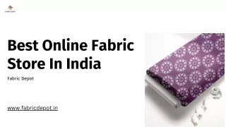 Best Online Fabric Store India