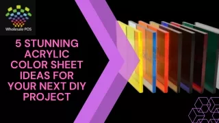 5 stunning acrylic color sheet ideas for your