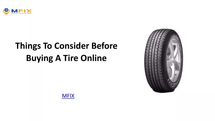 things to consider before buying a tire online