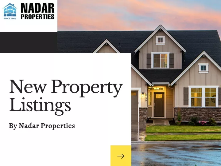 new property listings