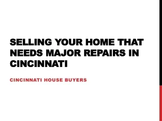 Selling Your Home That Needs Major Repairs