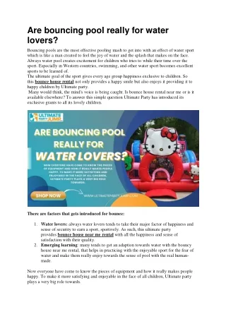 Are bouncing pool really for water lovers (1)
