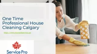 One Time Professional House Cleaning Calgary